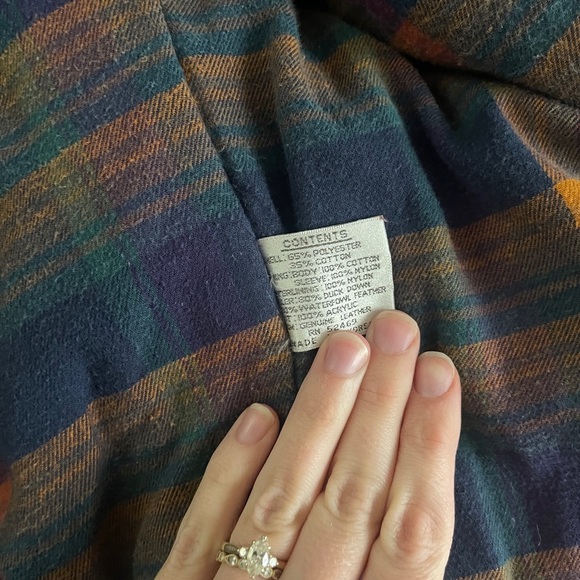 Vintage 90s downtown girl Ash Creek Trading Puffer Coat Leather Elbow Patc XL - Picture 5 of 13